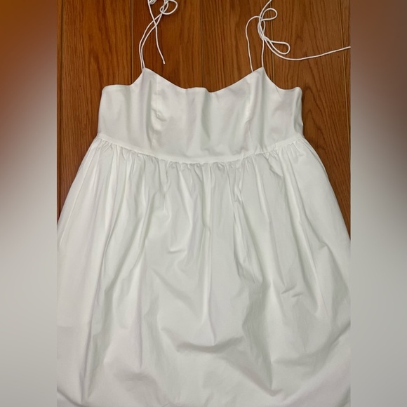 LPA Daria Tie Strap Mini Cotton Dress White Size XL - Picture 3 of 9